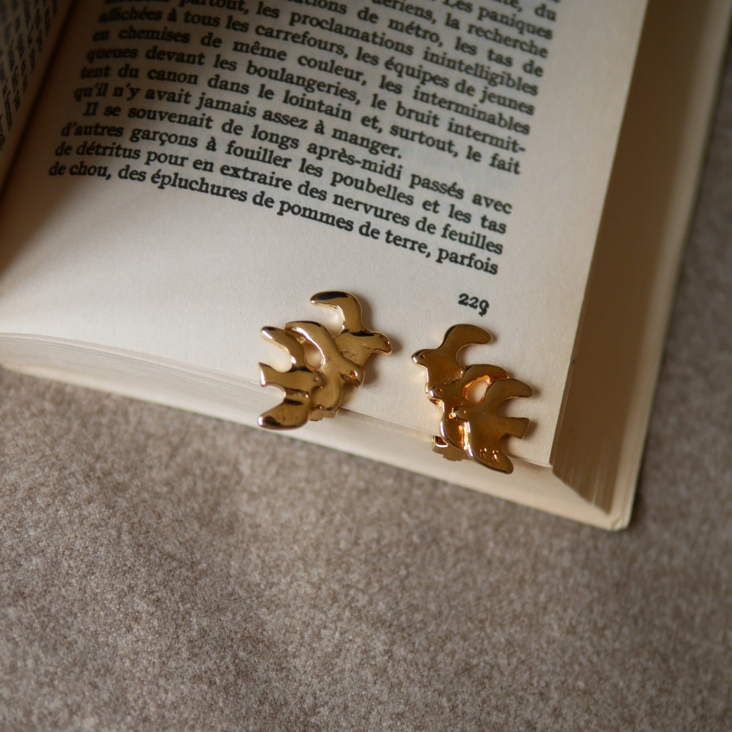 008 Vintage古董夾式耳環