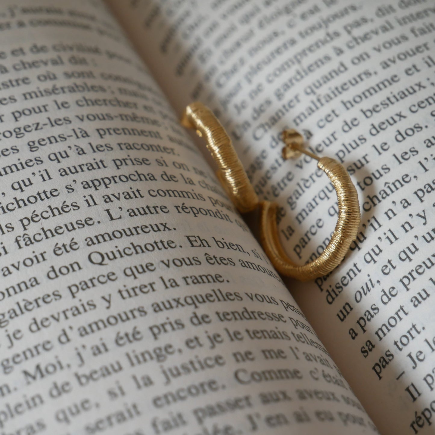 Côme線繞圈圈耳環