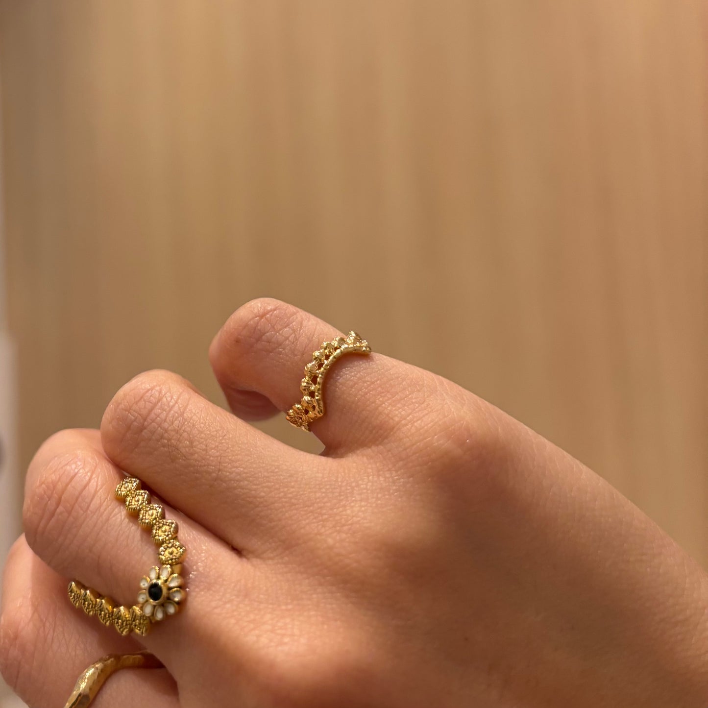 Lace small dot 245蕾絲戒指