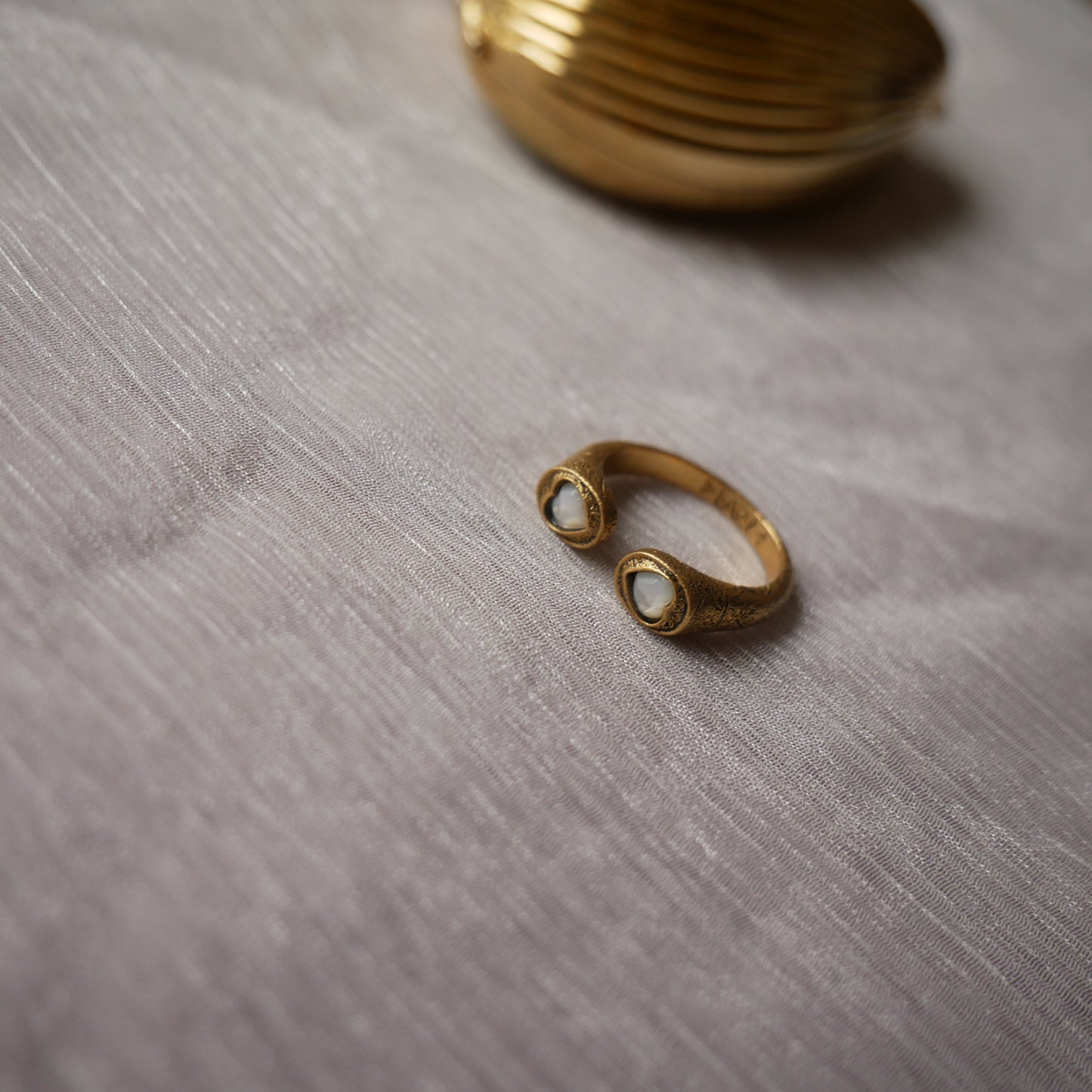 Sacha heart雙心寶石戒指