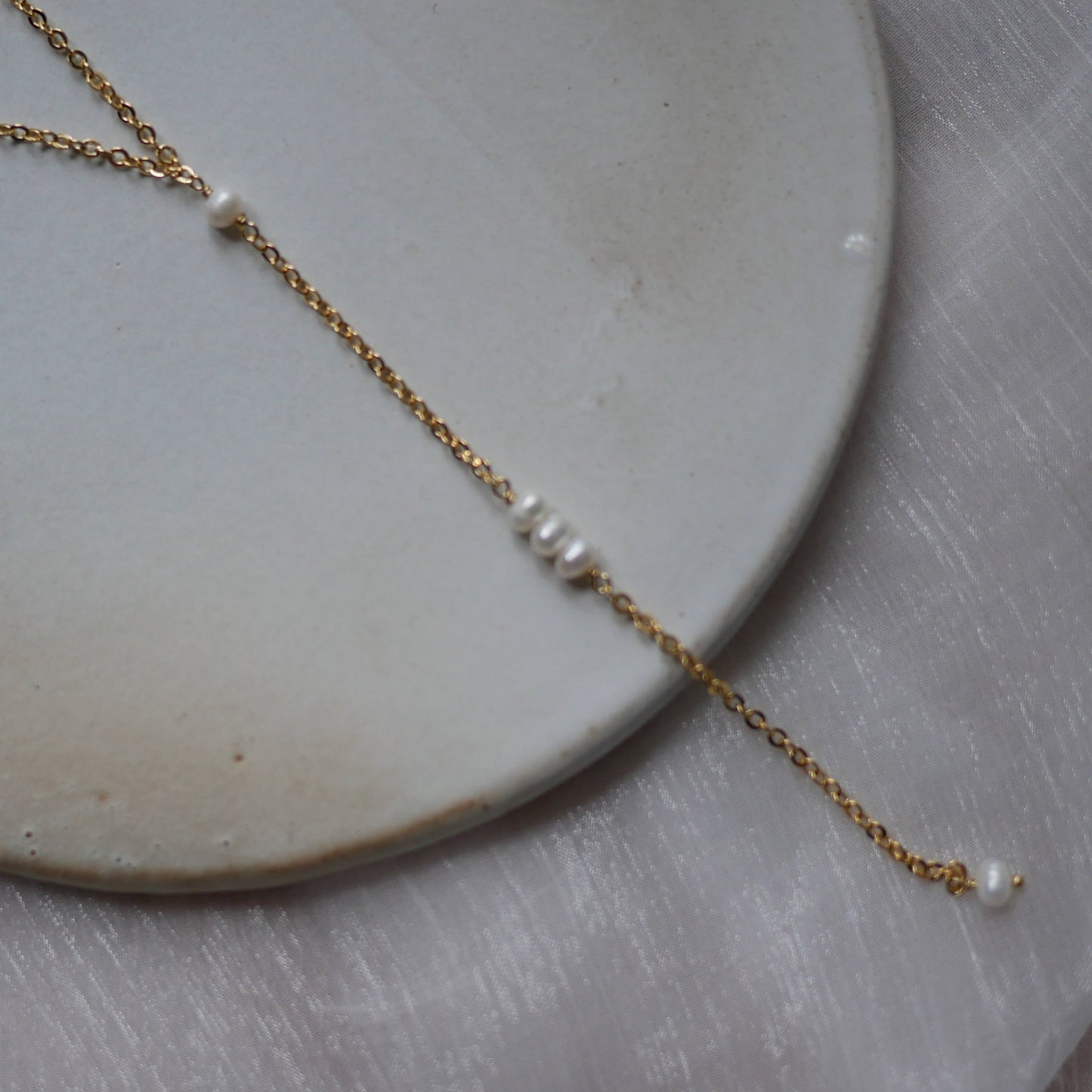 Isla淡水珍珠Y字長項鍊