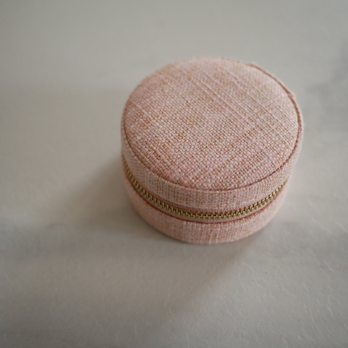 Petal粉色亞麻首飾盒