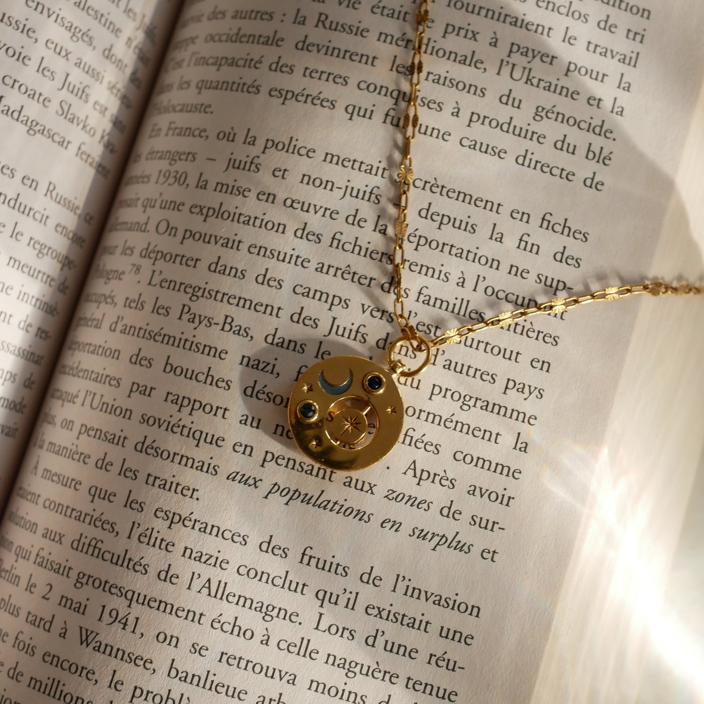 Sacha moon星月拉長石翻轉項鍊