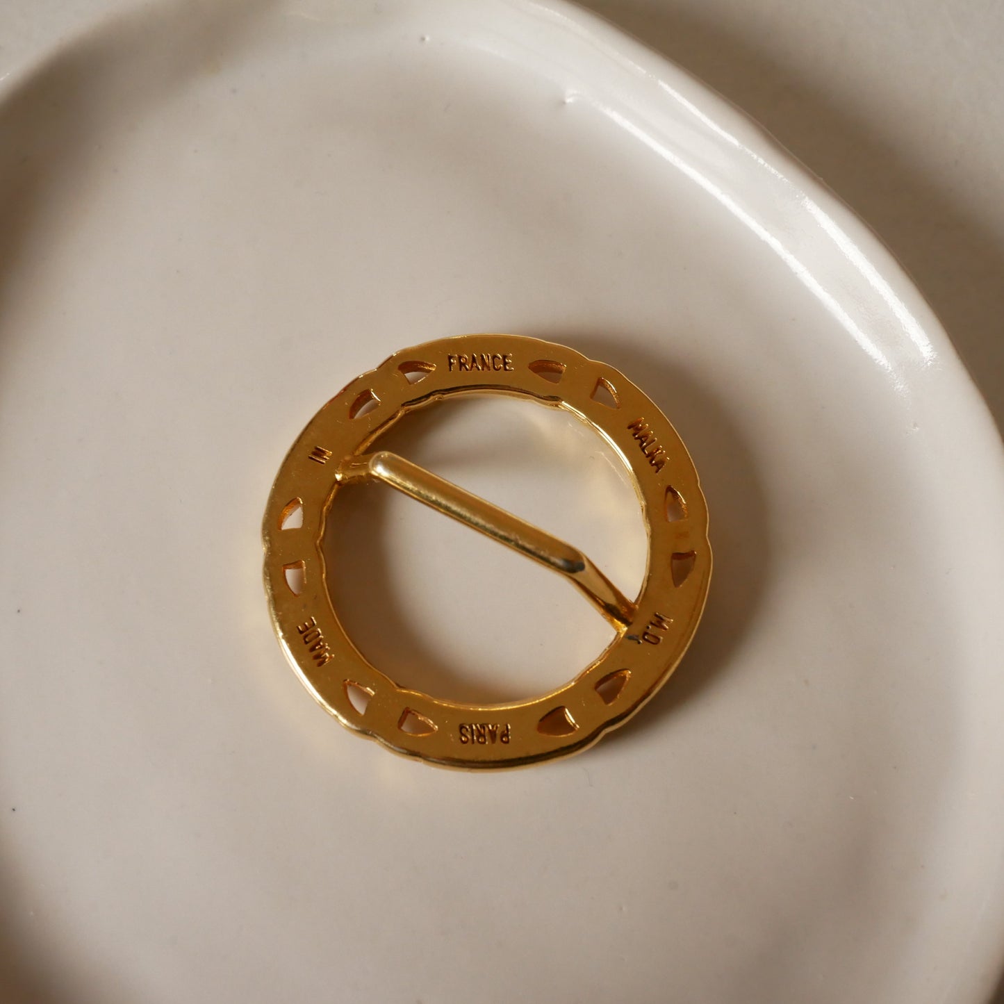 062 Vintage絲巾扣環