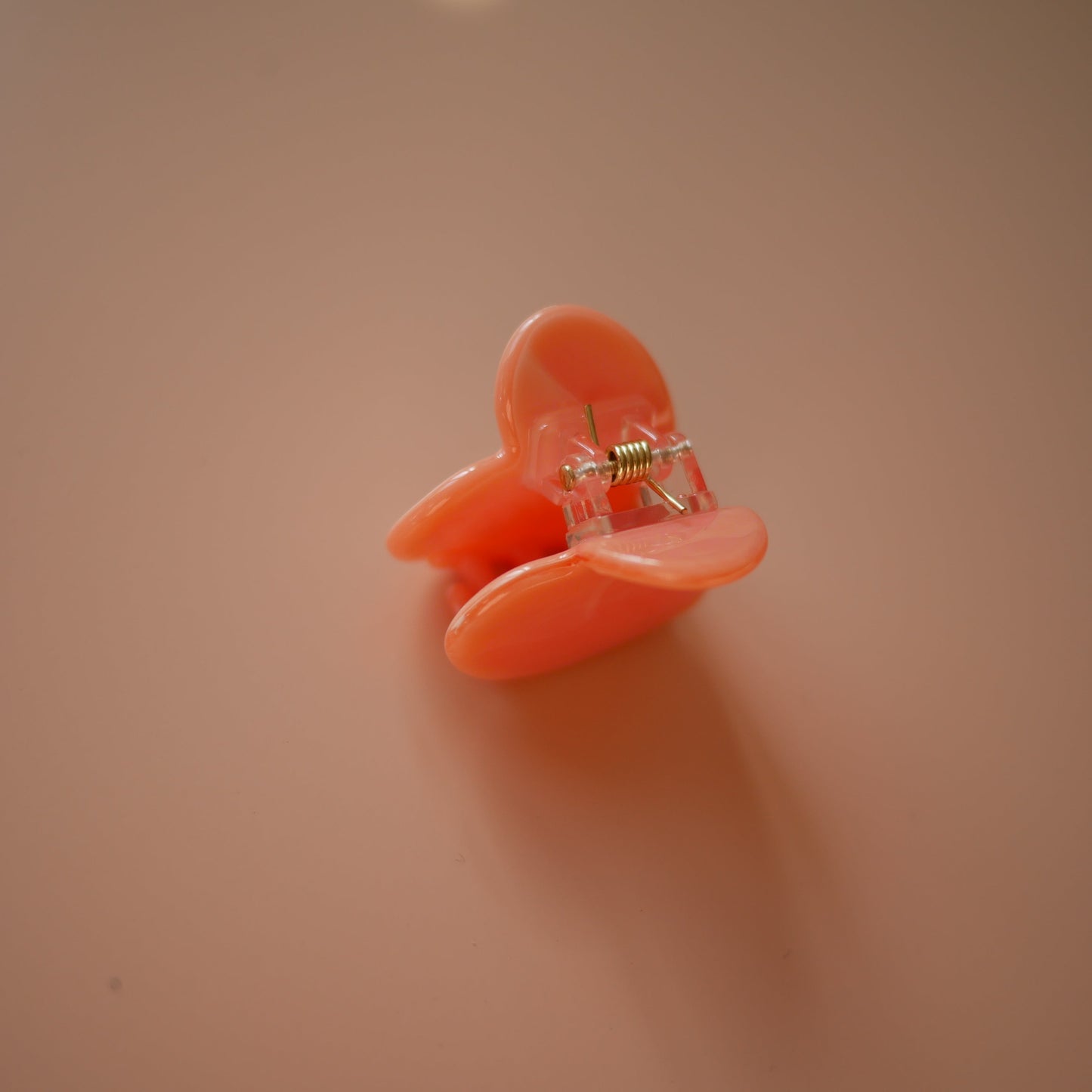 法國Coucou Suzette 粉色迷你心形爪夾 Pink Heart Mini Hair Claw