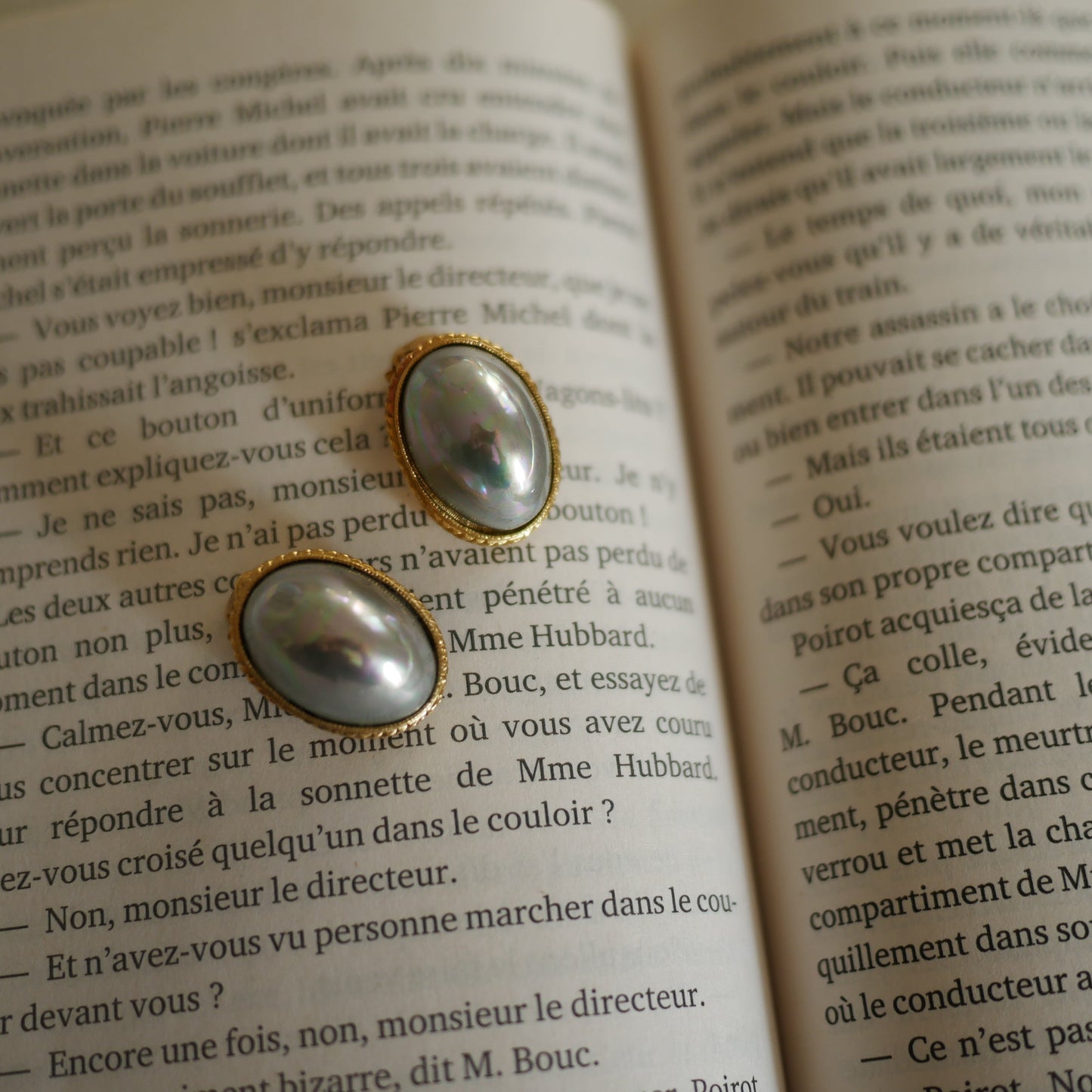 123 Vintage古董夾式耳環