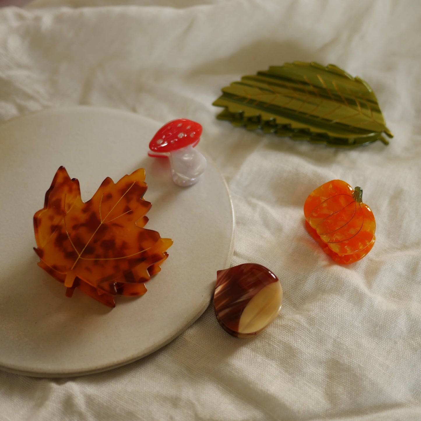 法國Coucou Suzette 楓葉造型爪夾 Maple Leaf Hair Claw
