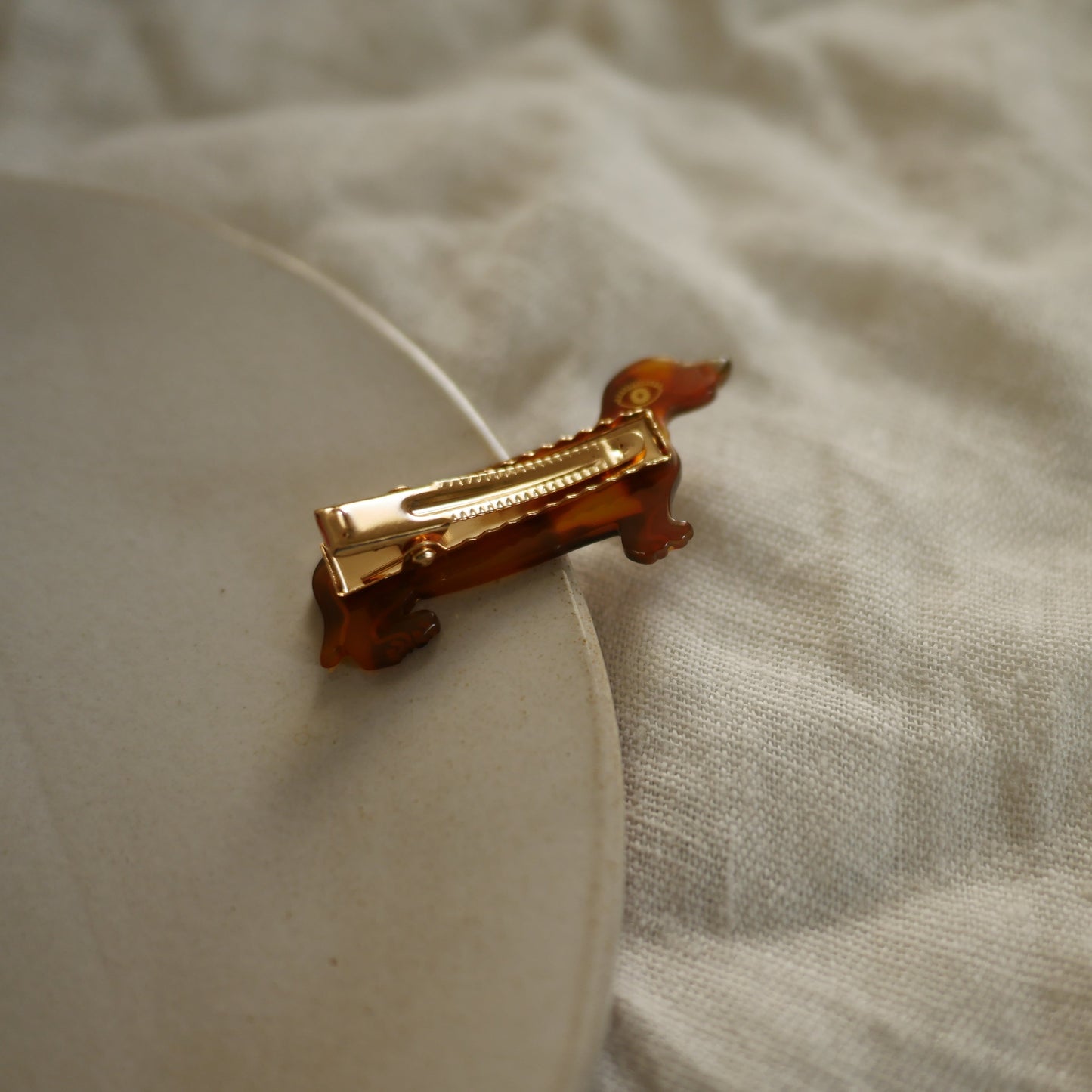 法國Coucou Suzette 臘腸狗髮夾 Dachshund Dog Hair Clip
