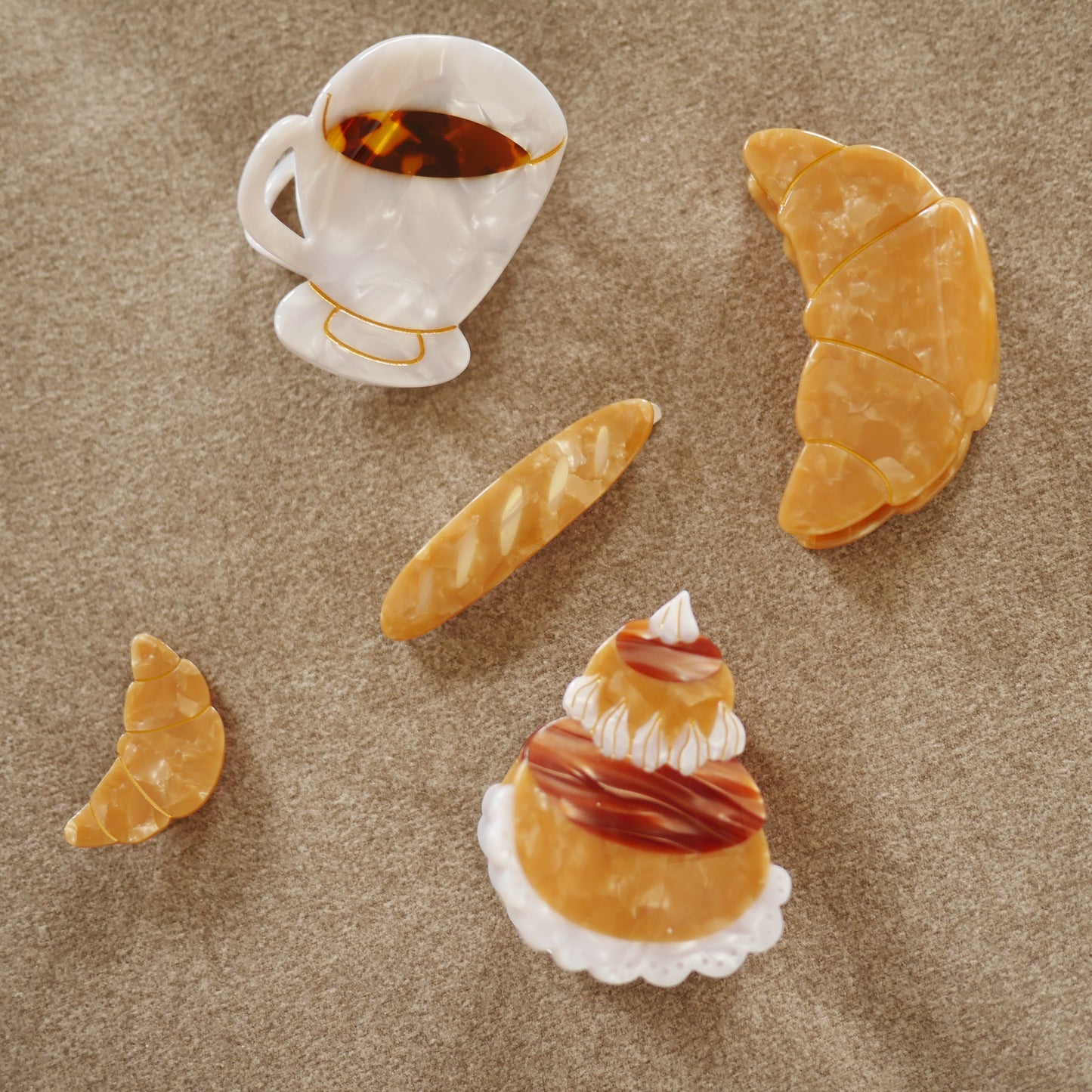 法國Coucou Suzette 可頌髮夾 Croissant Hair Clip (預購款 10月底出貨)