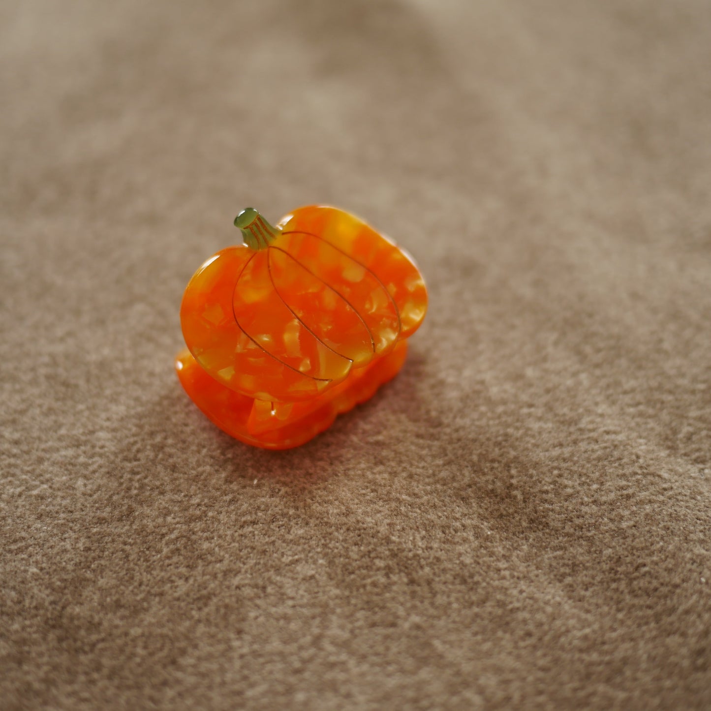 法國Coucou Suzette 南瓜迷你爪夾 Pumpkin Mini Hair Claw
