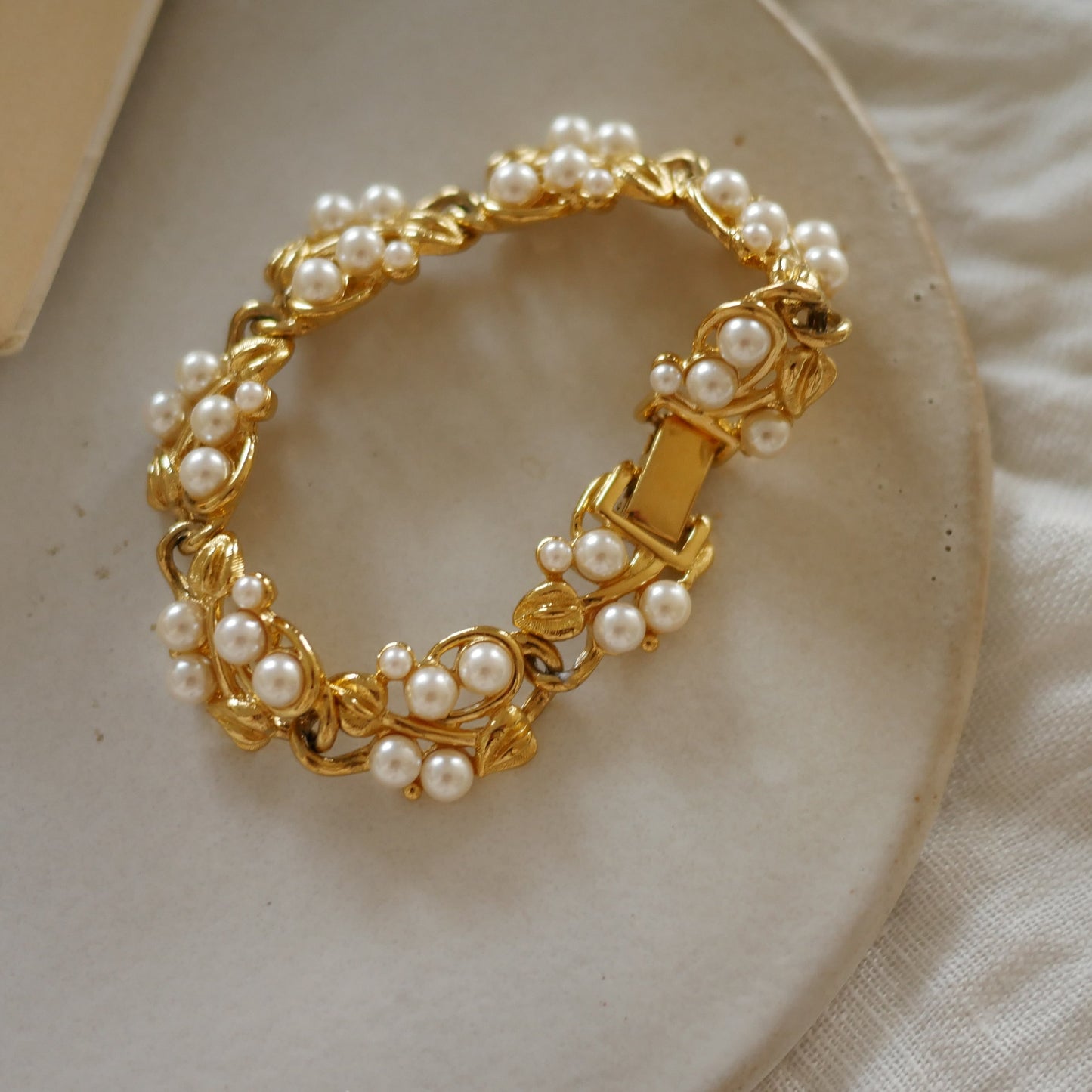 134 Vintage美國Napier古董珍珠手鍊