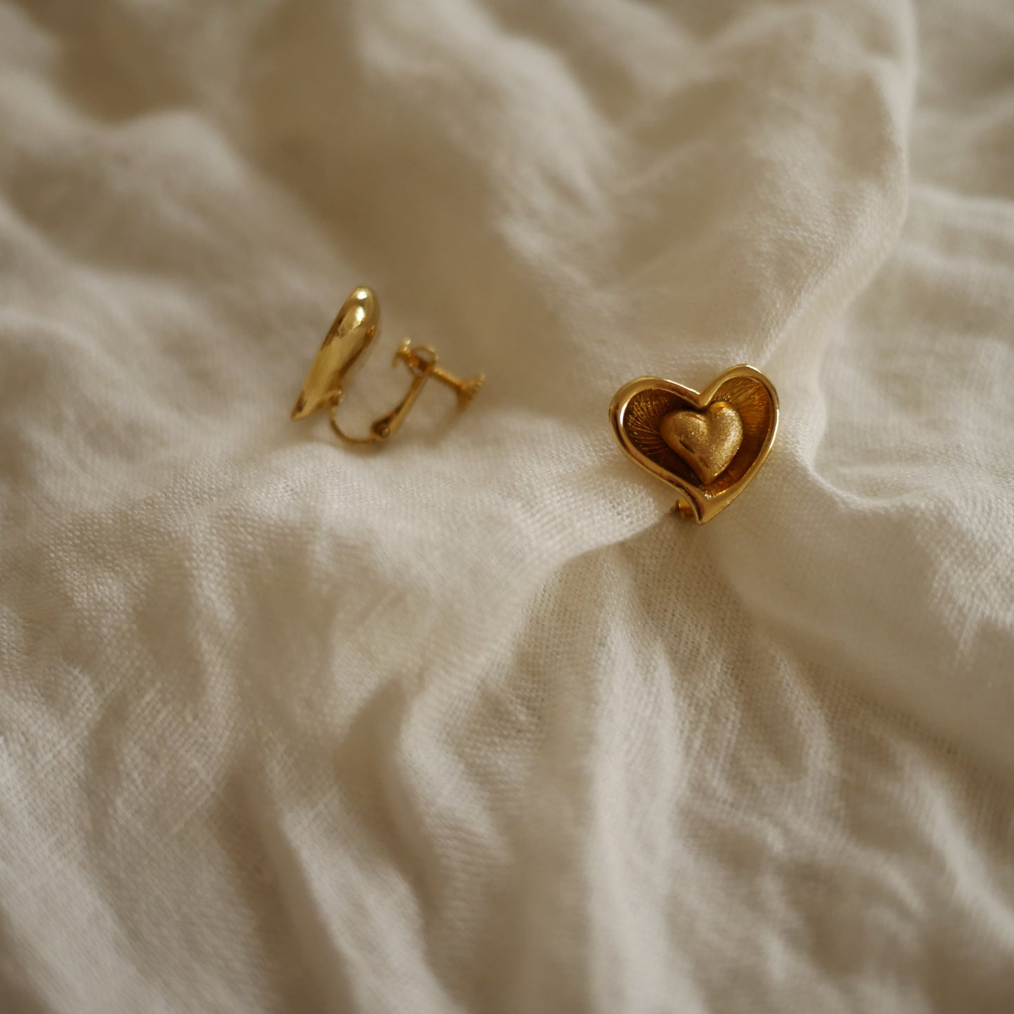 157 Vintage古董夾式耳環