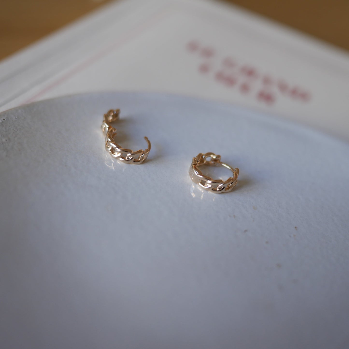 Imani chain hoop earrings // Little Poetry limited pre-order