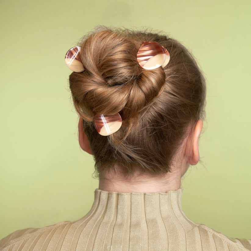 法國Coucou Suzette 栗子迷你爪夾 Chestnut Mini Hair Claw