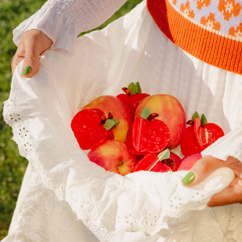 法國Coucou Suzette 蘋果造型爪夾 Apple Hair Claw