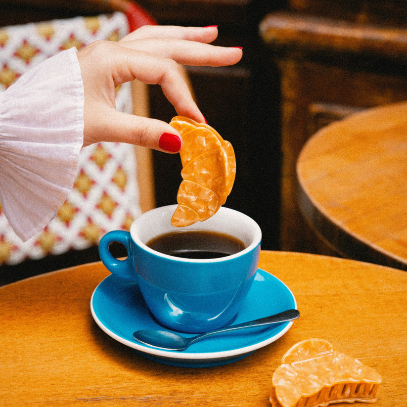 法國Coucou Suzette 可頌造型爪夾 Croissant Hair Claw (預購款 10月底出貨)