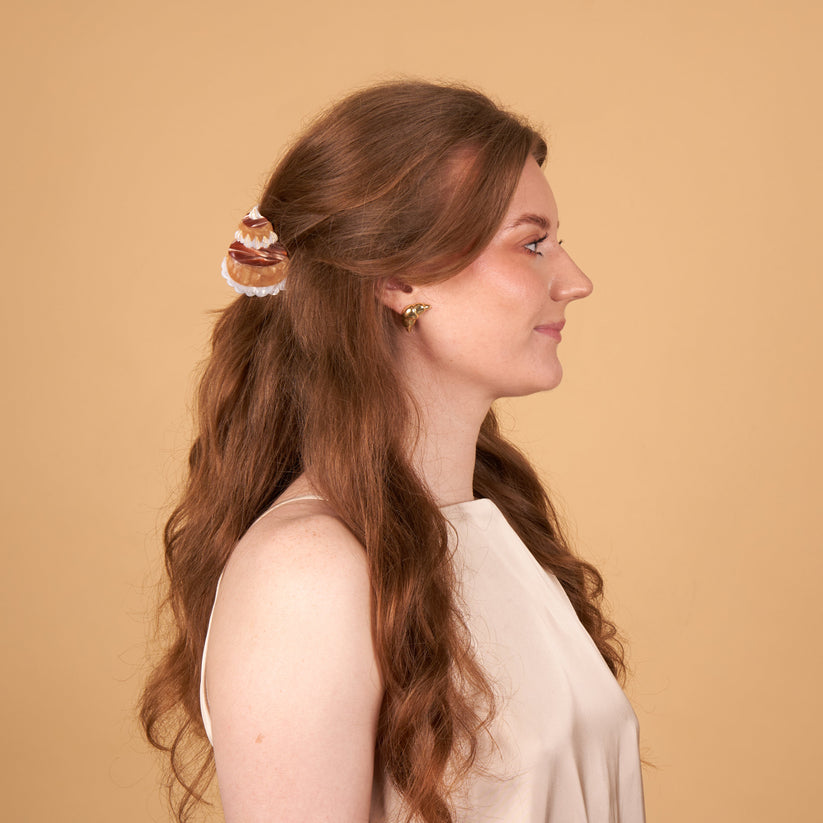 法國Coucou Suzette 修女泡芙造型爪夾 Religieuse Hair Claw