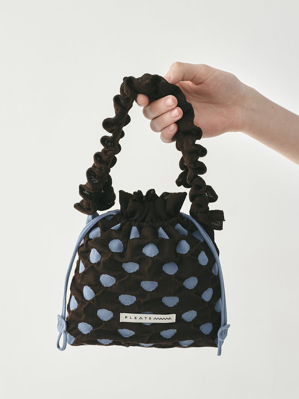 \早鳥預購中 現折$200/
 Polka dot圓點迷你手提包 摩卡棕