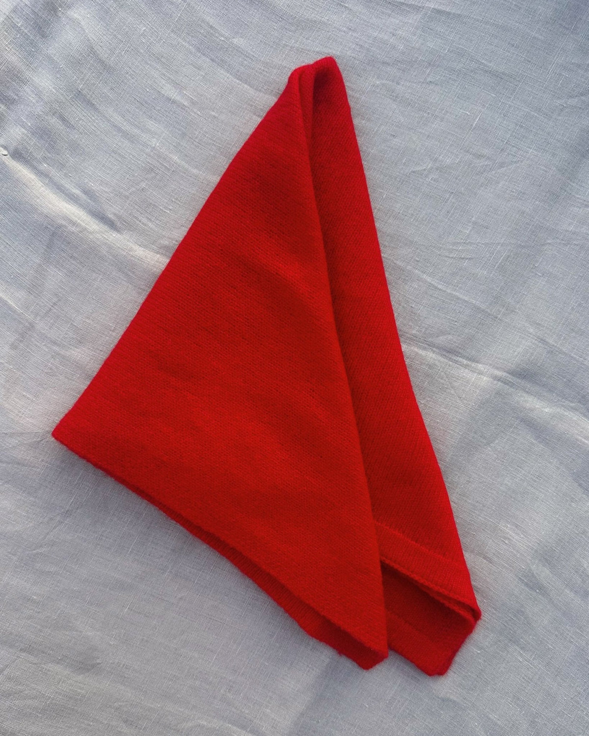 <預購> Mini Scarf 100% cashmere羊絨小方巾 紅 Red