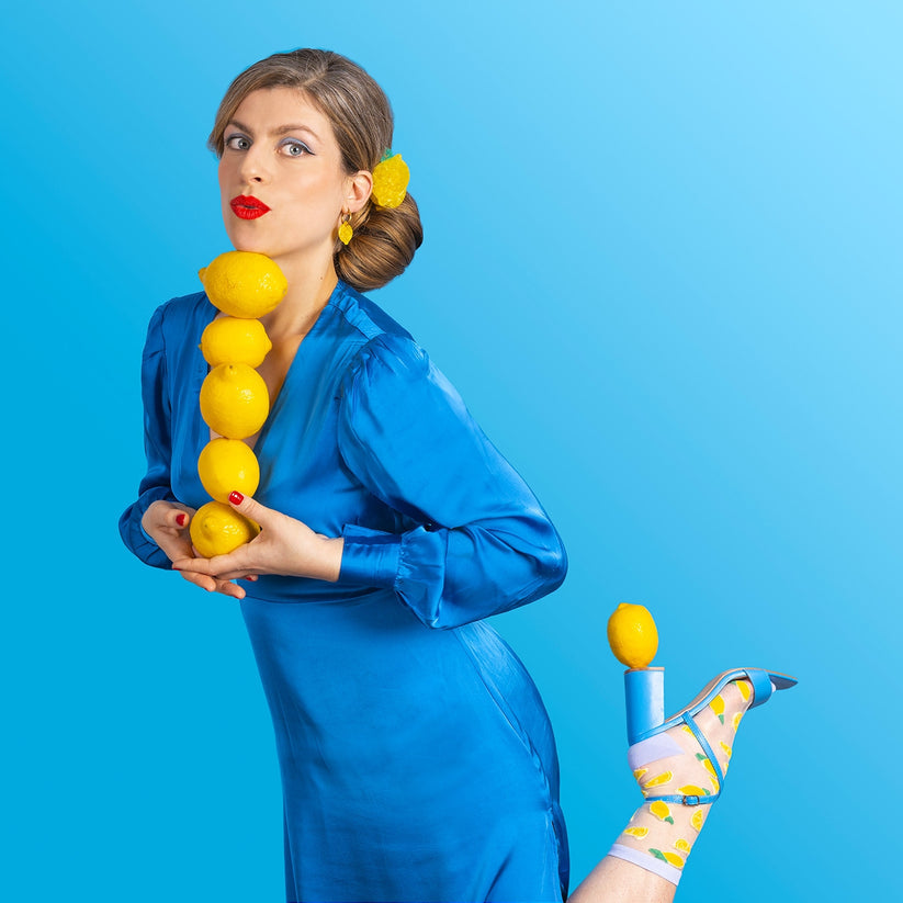 法國Coucou Suzette 檸檬造型爪夾 Lemon Hair Claw