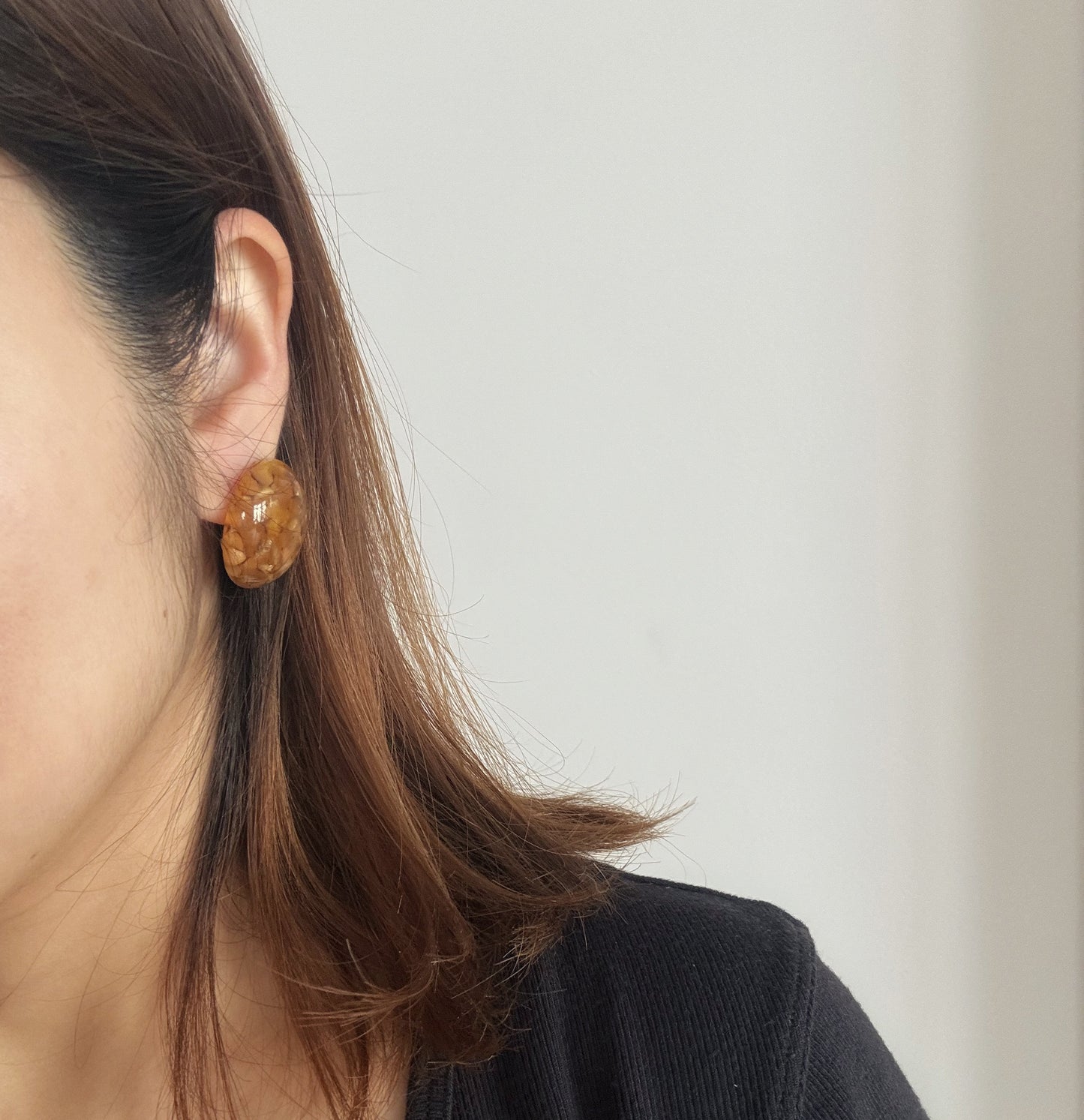 122 Vintage古董夾式耳環