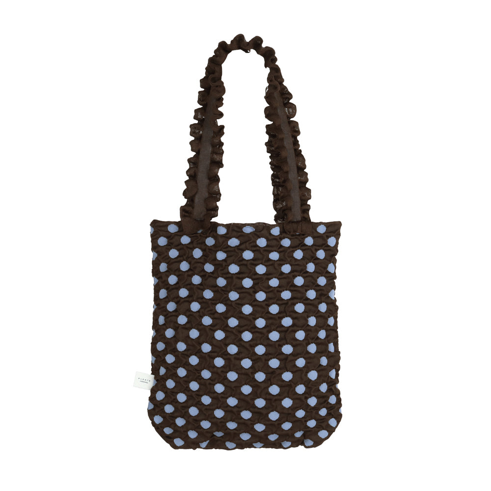 \早鳥預購中 現折$200/
 Polka dot圓點中型直款托特包 摩卡棕