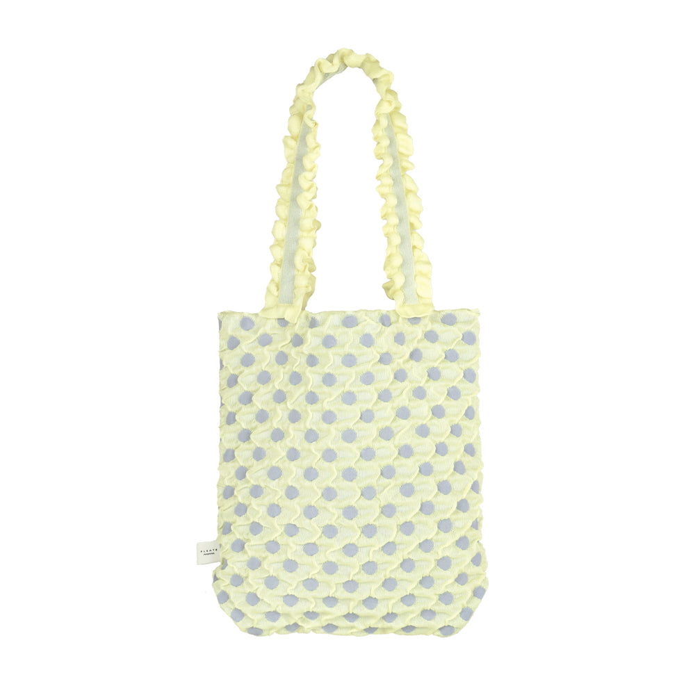 \早鳥預購中 現折$200/
 Polka dot圓點中型直款托特包 奶油黃