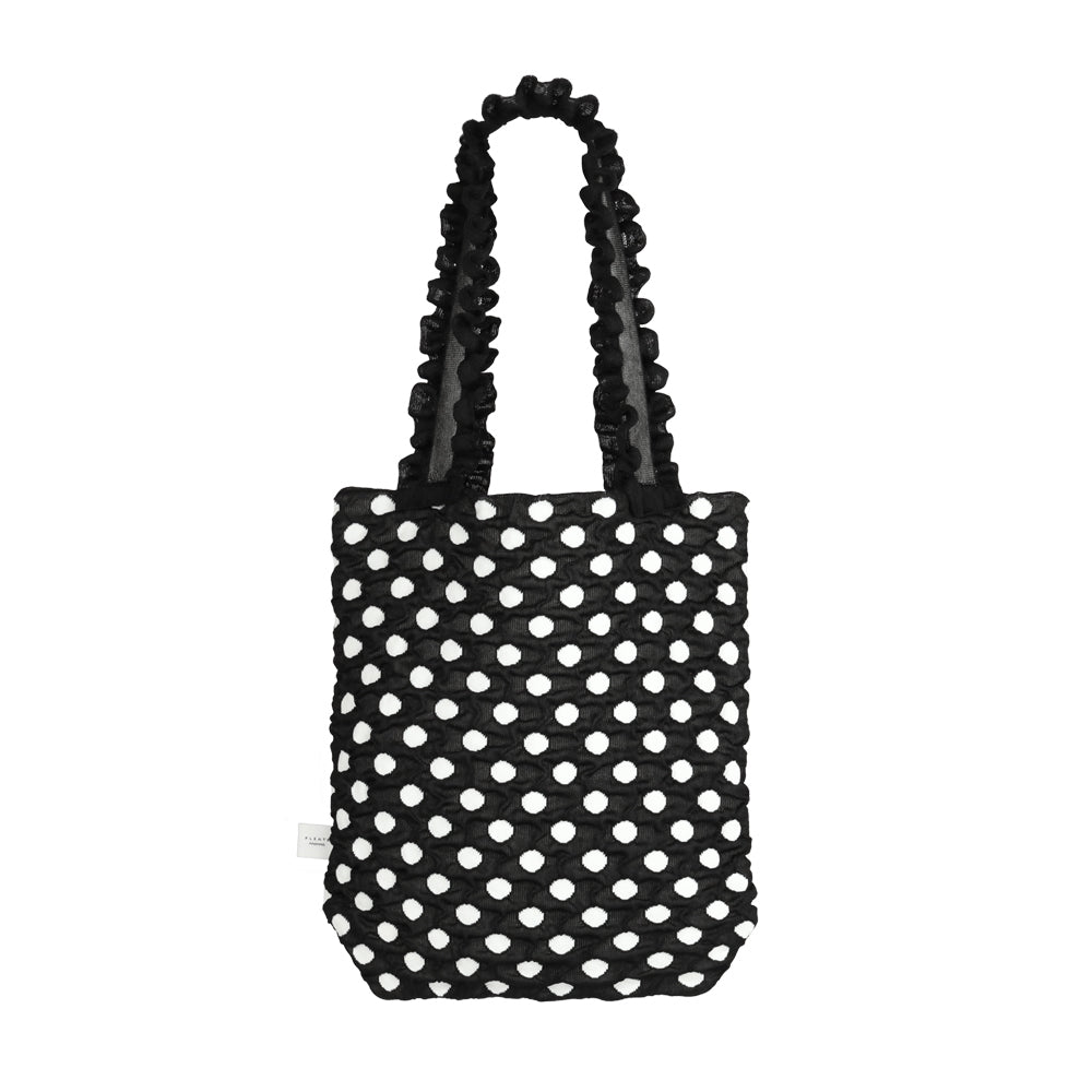 \早鳥預購中 現折$200/
 Polka dot圓點中型直款托特包 經典黑
