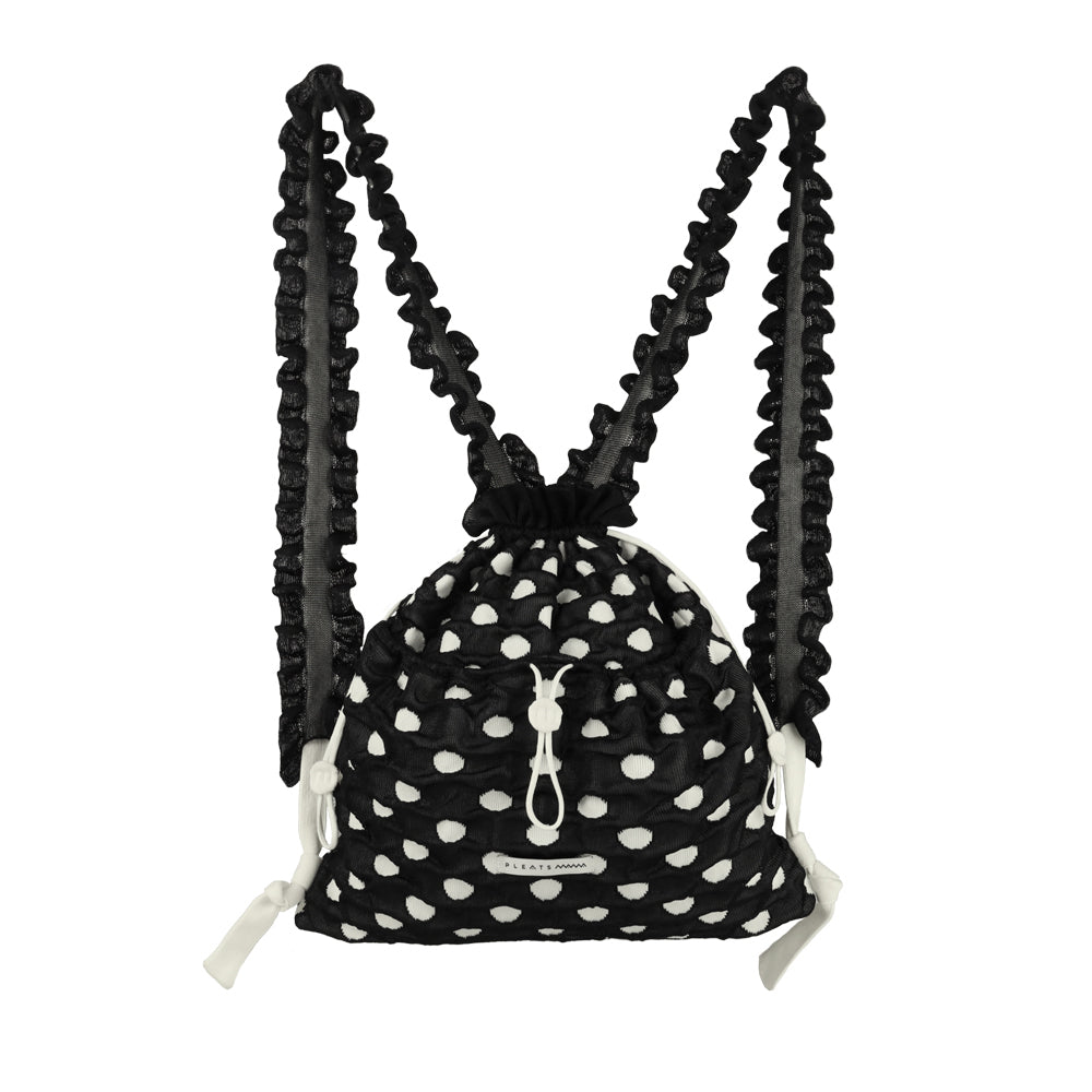 \早鳥預購中 現折$200/
 Polka dot圓點後背包 經典黑