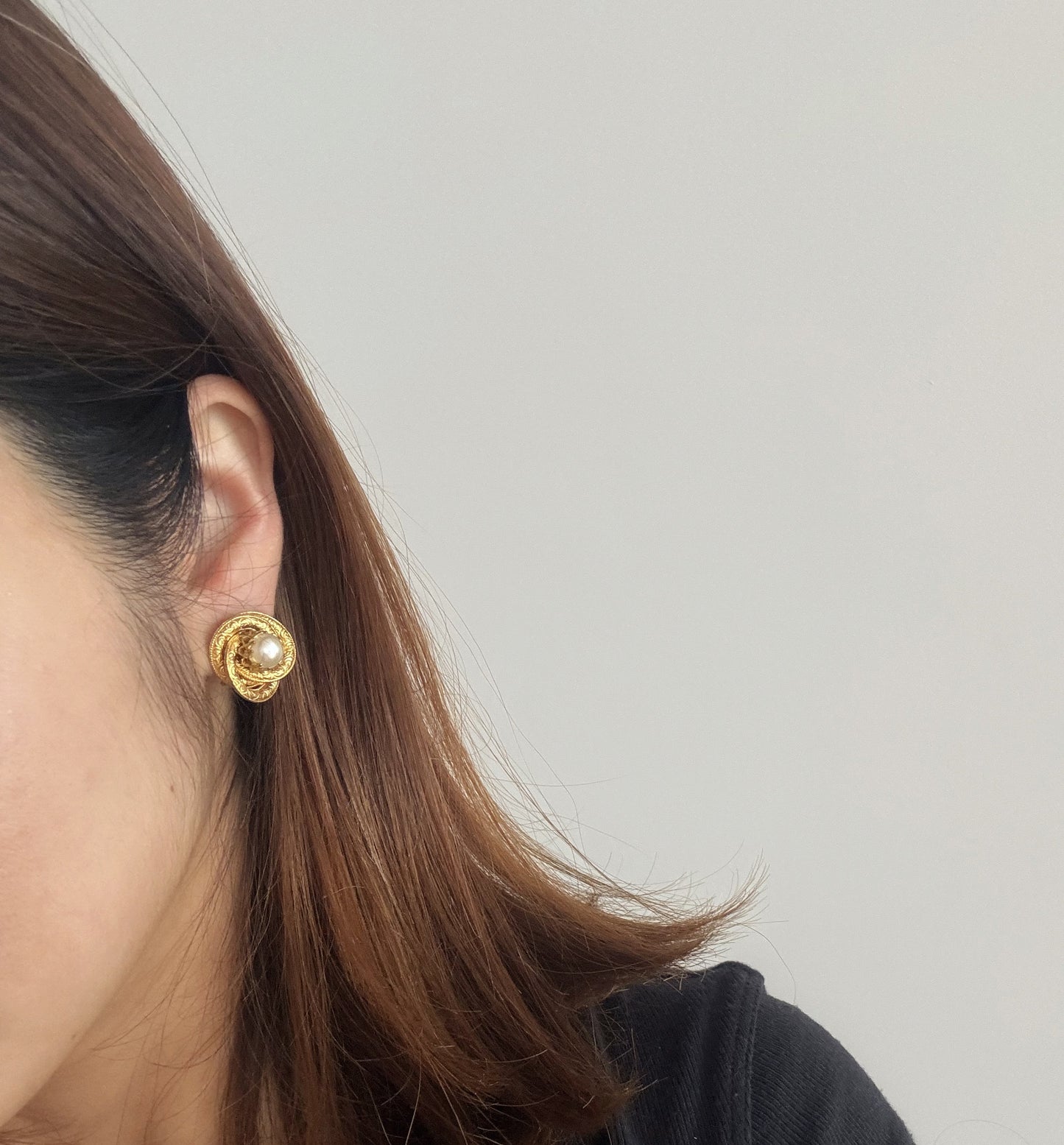 125 Vintage古董夾式耳環