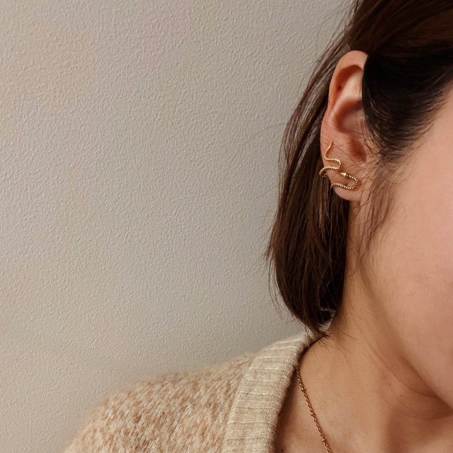 Sissi earcuff蛇形耳扣耳環
