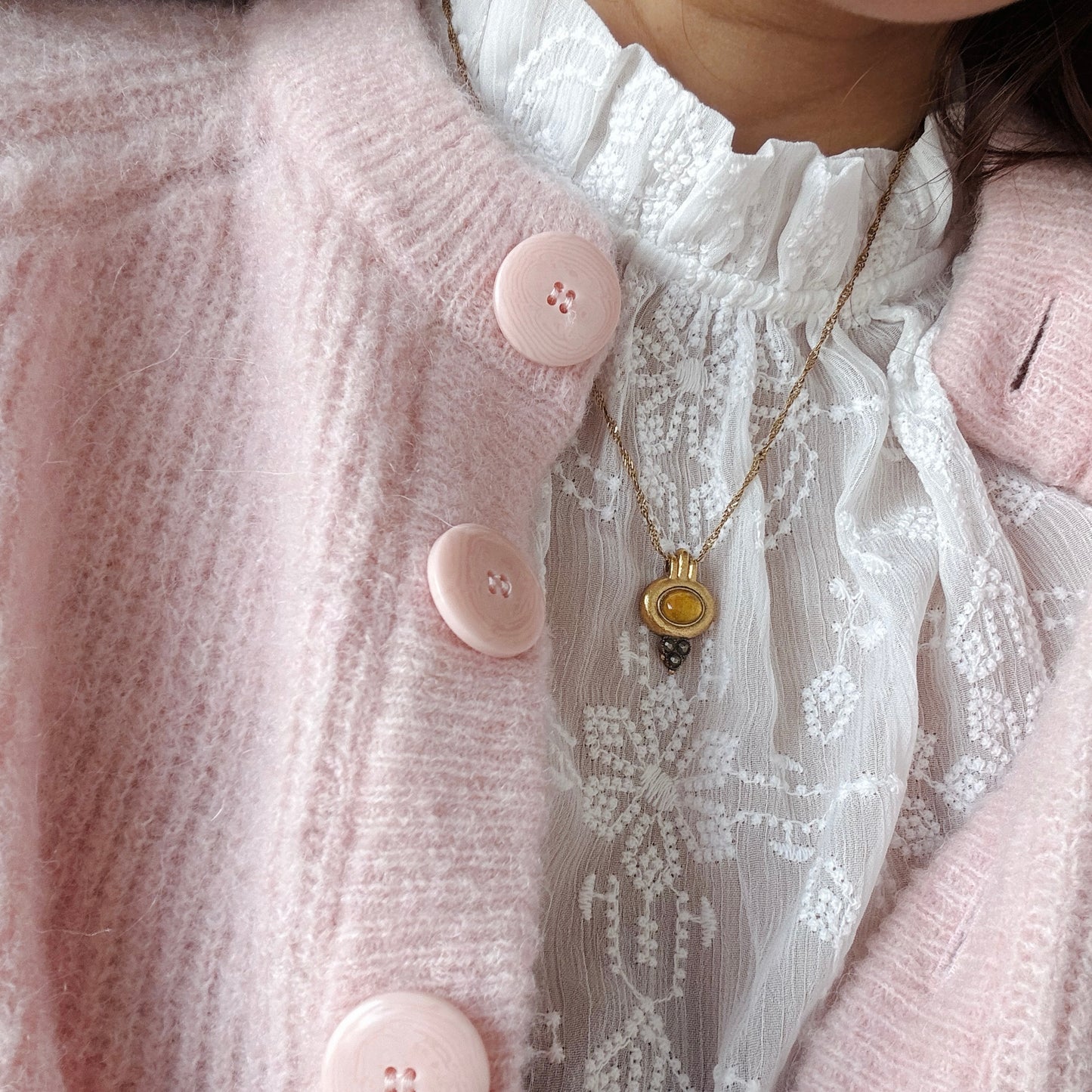 Rhoda半寶石項鍊