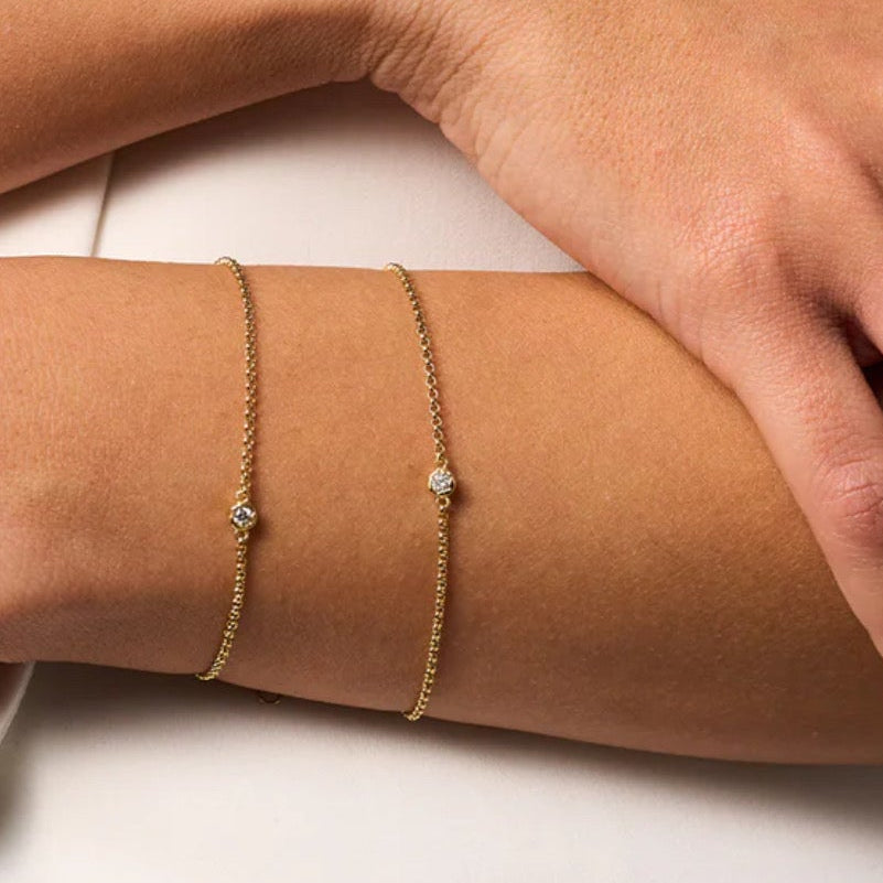 (預購款)Ada單鑽鑲嵌手鍊