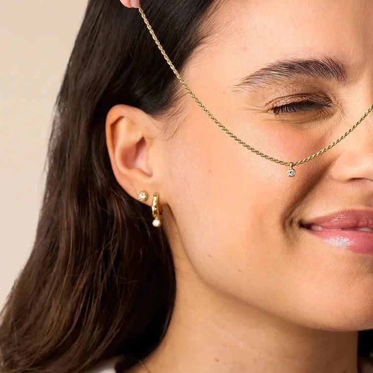 (預購款)Ada Hoop單鑽環形耳環