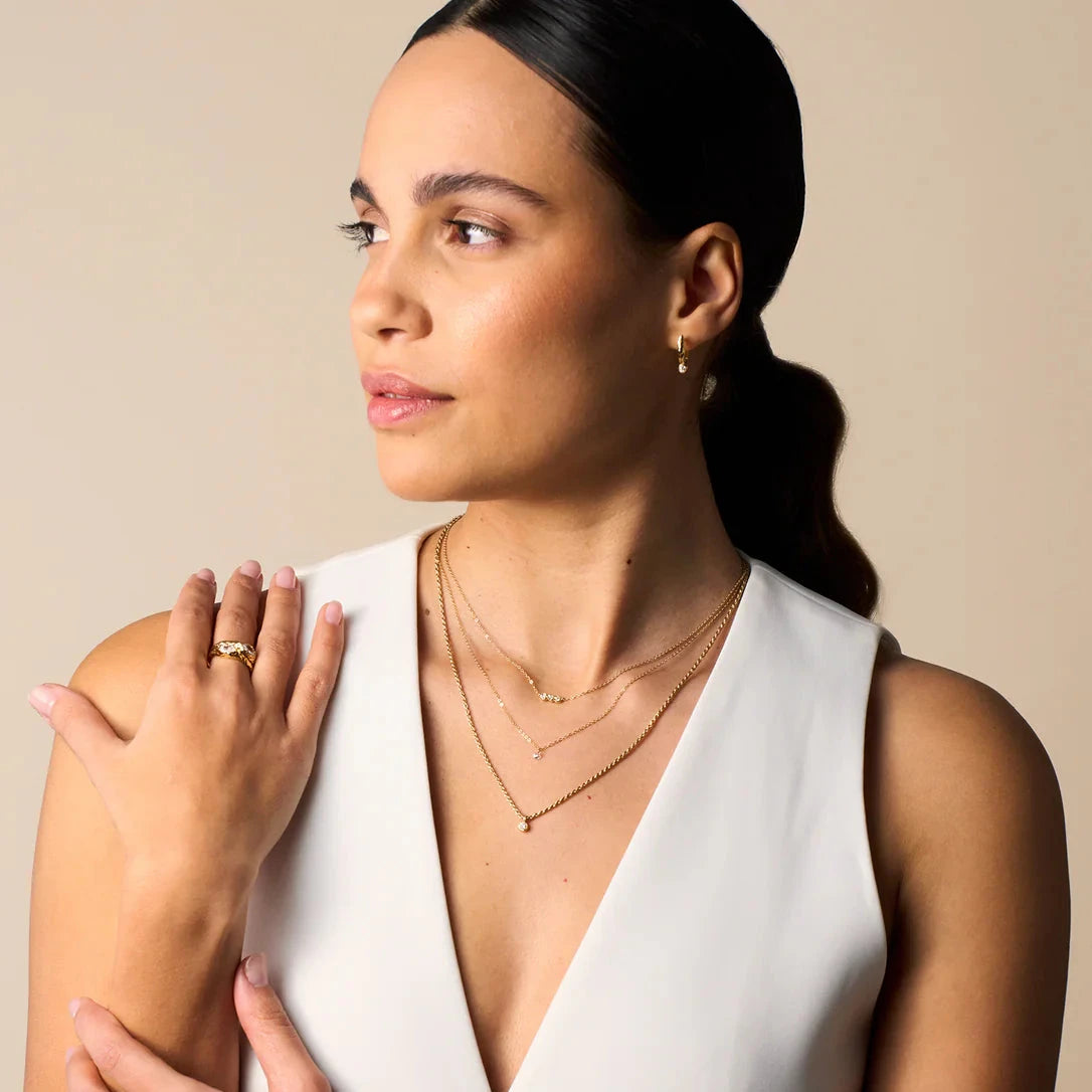 (預購款)Elina三鑽鑲嵌項鍊