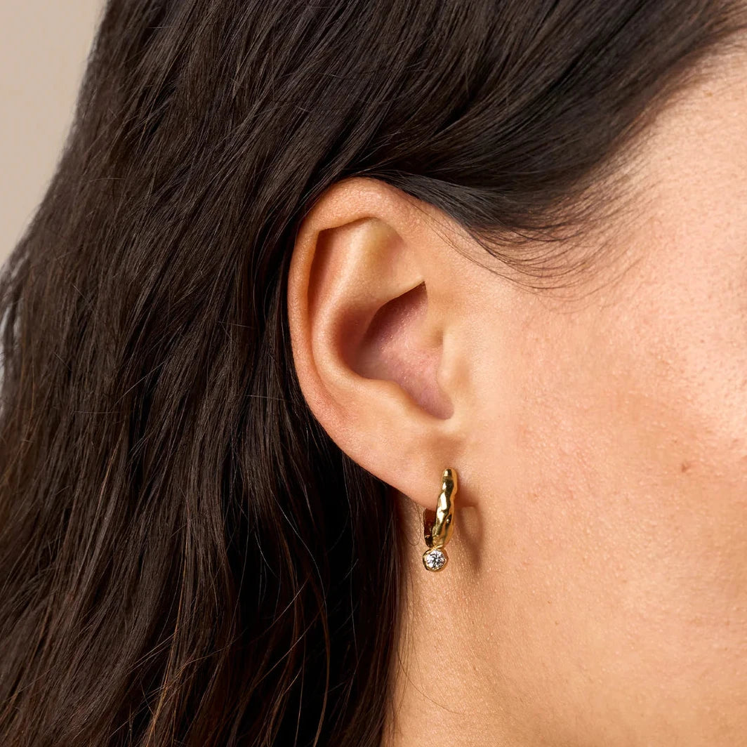 (預購款)Ada Hoop單鑽環形耳環