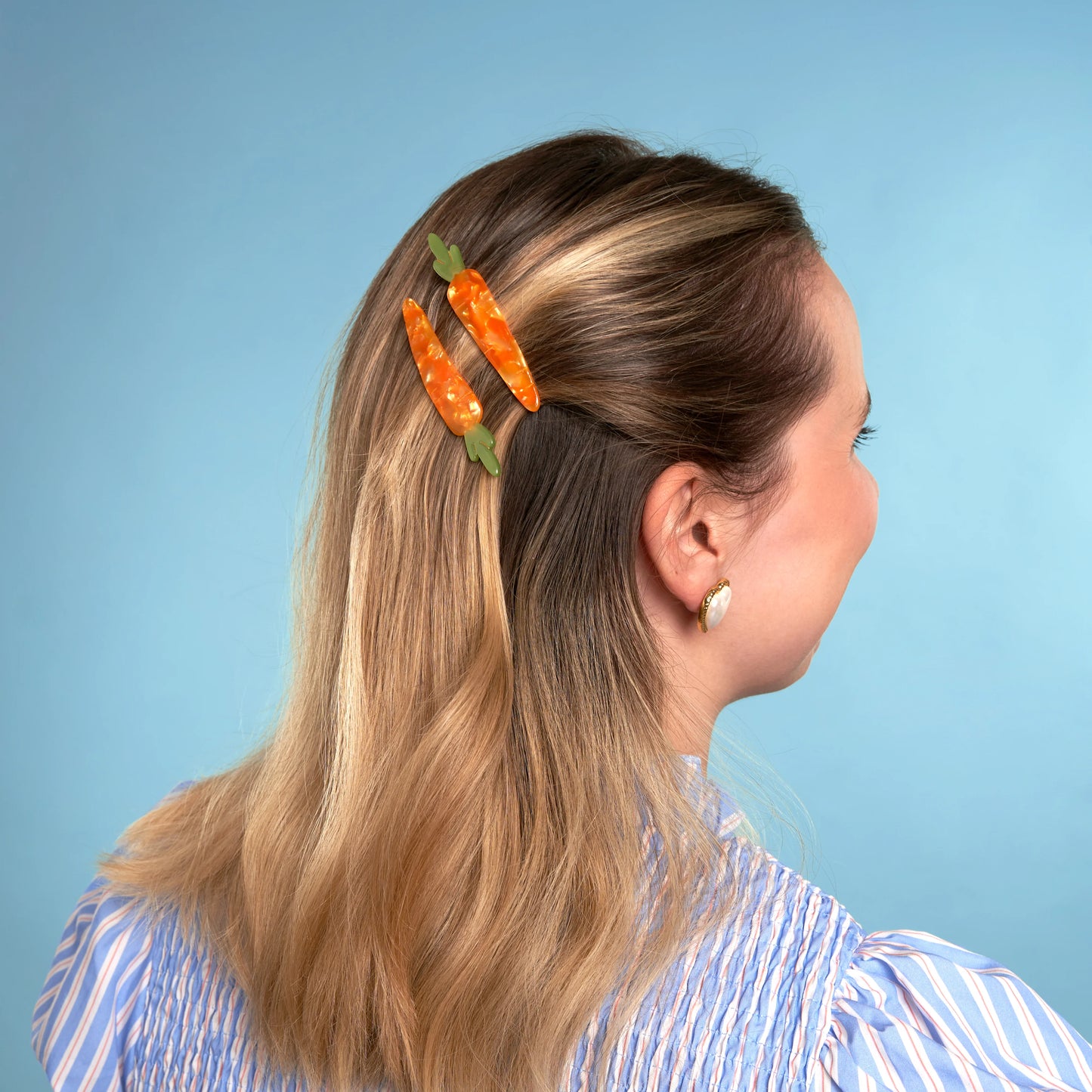 法國Coucou Suzette 胡蘿蔔一字髮夾 Carrot Hair Clip