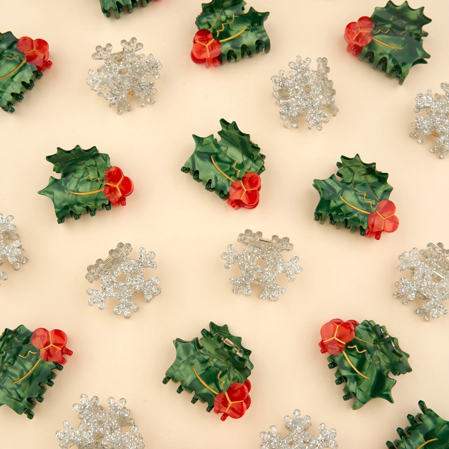 法國Coucou Suzette 雪花迷你爪夾 Snowflake Mini Hair Claw