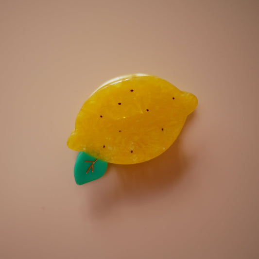 法國Coucou Suzette 檸檬造型爪夾 Lemon Hair Claw