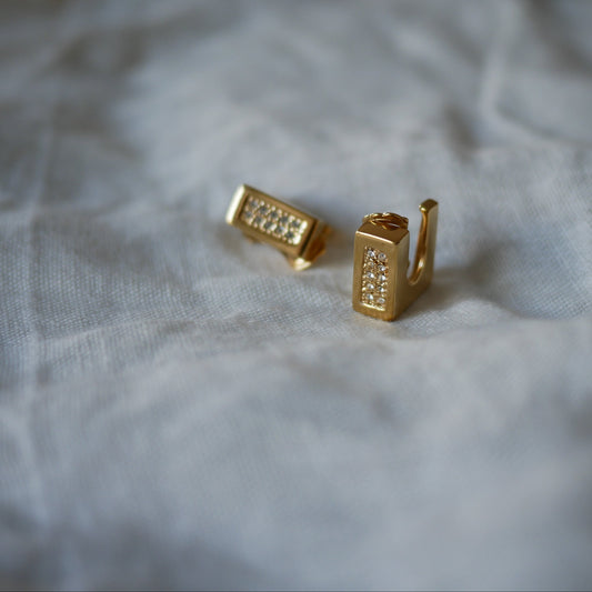 116 Vintage古董夾式耳環