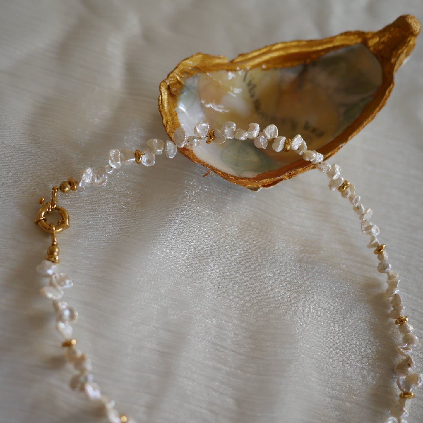 Carmen不規則珍珠頸鍊項鍊