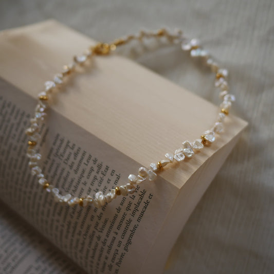 Carmen不規則珍珠頸鍊項鍊