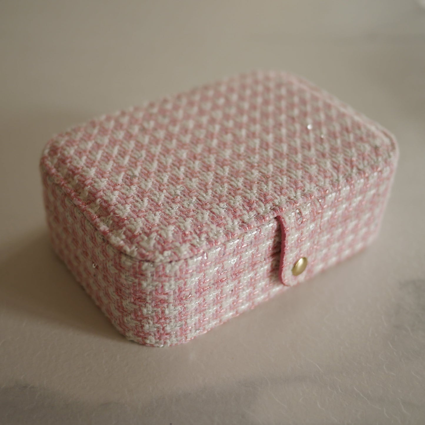 Brigitte千鳥格紋大款首飾盒