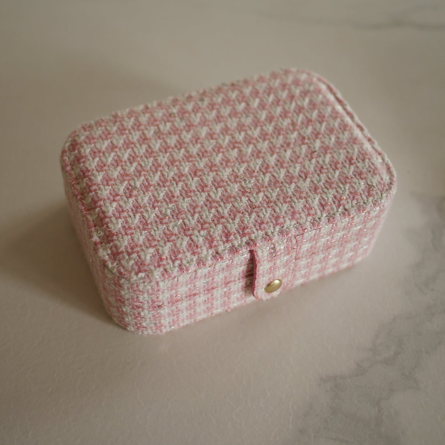 Brigitte千鳥格紋大款首飾盒