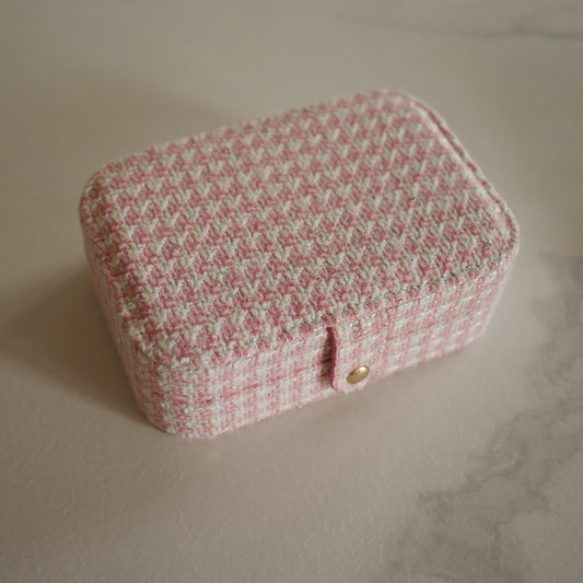 Brigitte千鳥格紋大款首飾盒