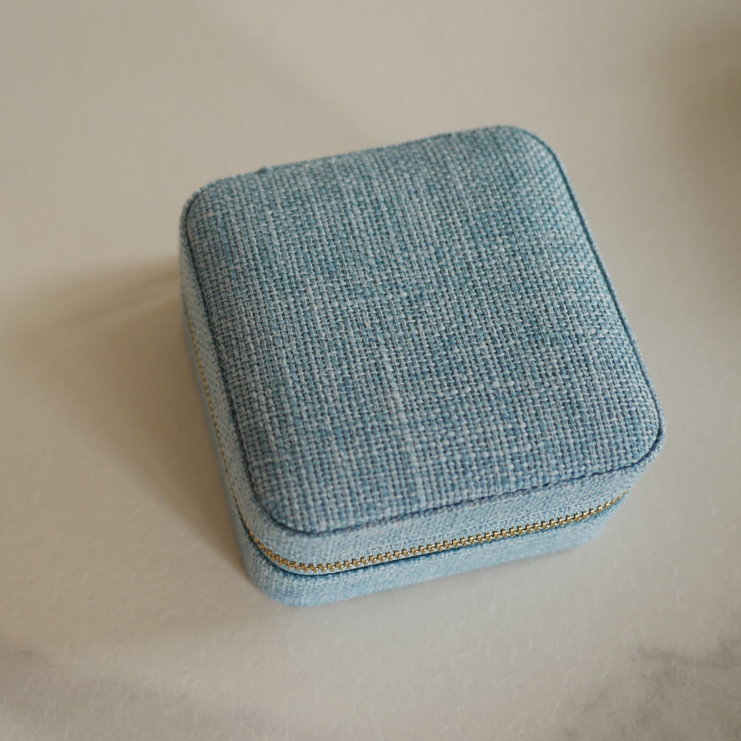 Corinne亞麻方形首飾盒