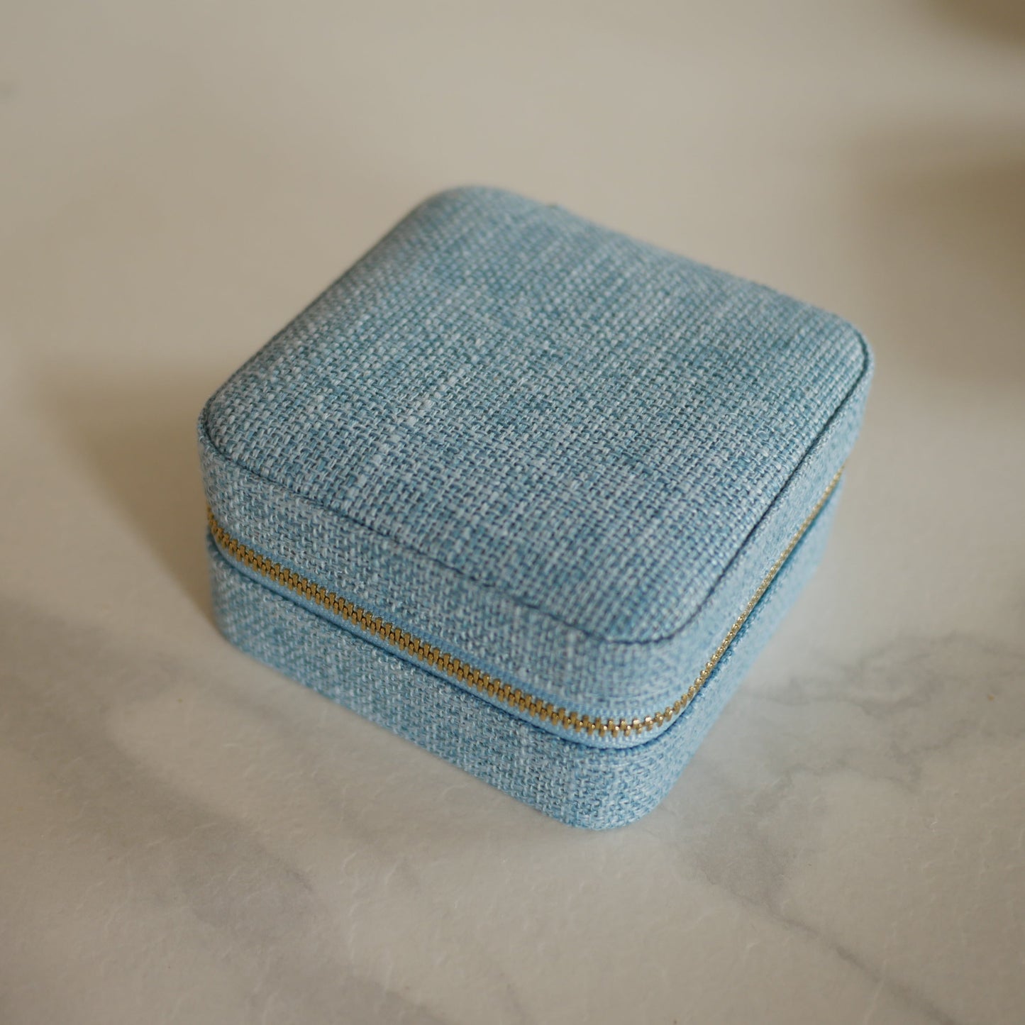 Corinne亞麻方形首飾盒