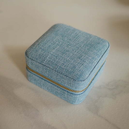 Corinne亞麻方形首飾盒