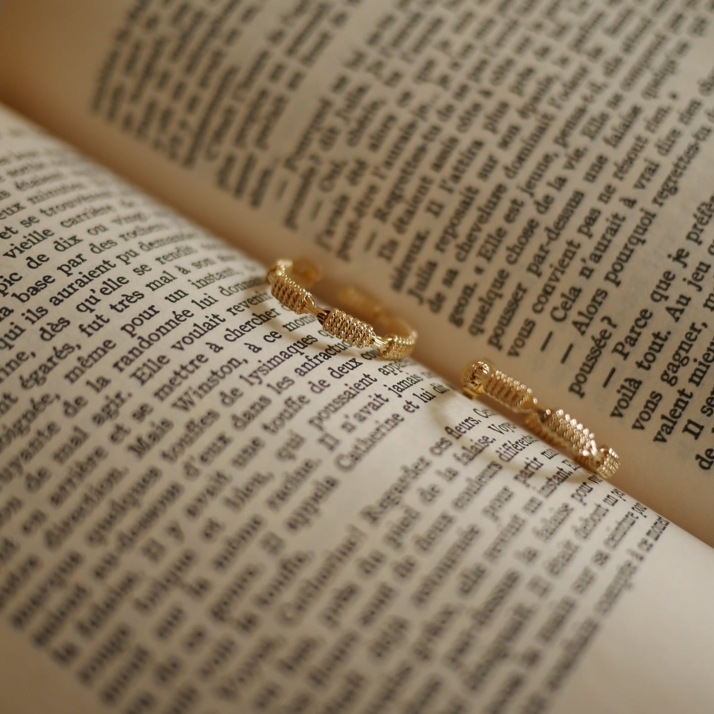 Kiran繩結感大圈圈耳環