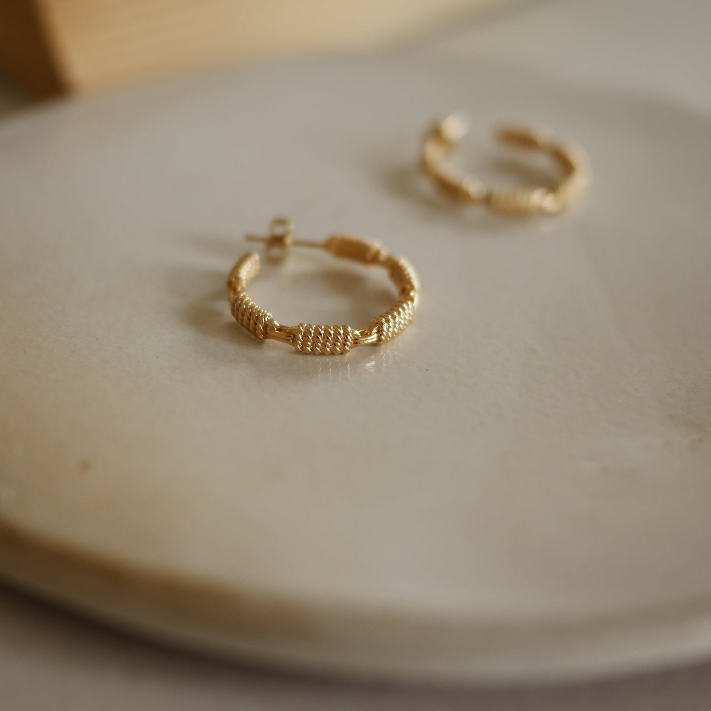 Kiran繩結感大圈圈耳環